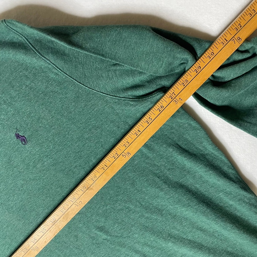 Polo Ralph Lauren Mens XL Green 1/4 Zip Long Sleeve Pullover Sweater - Picture 4 of 9